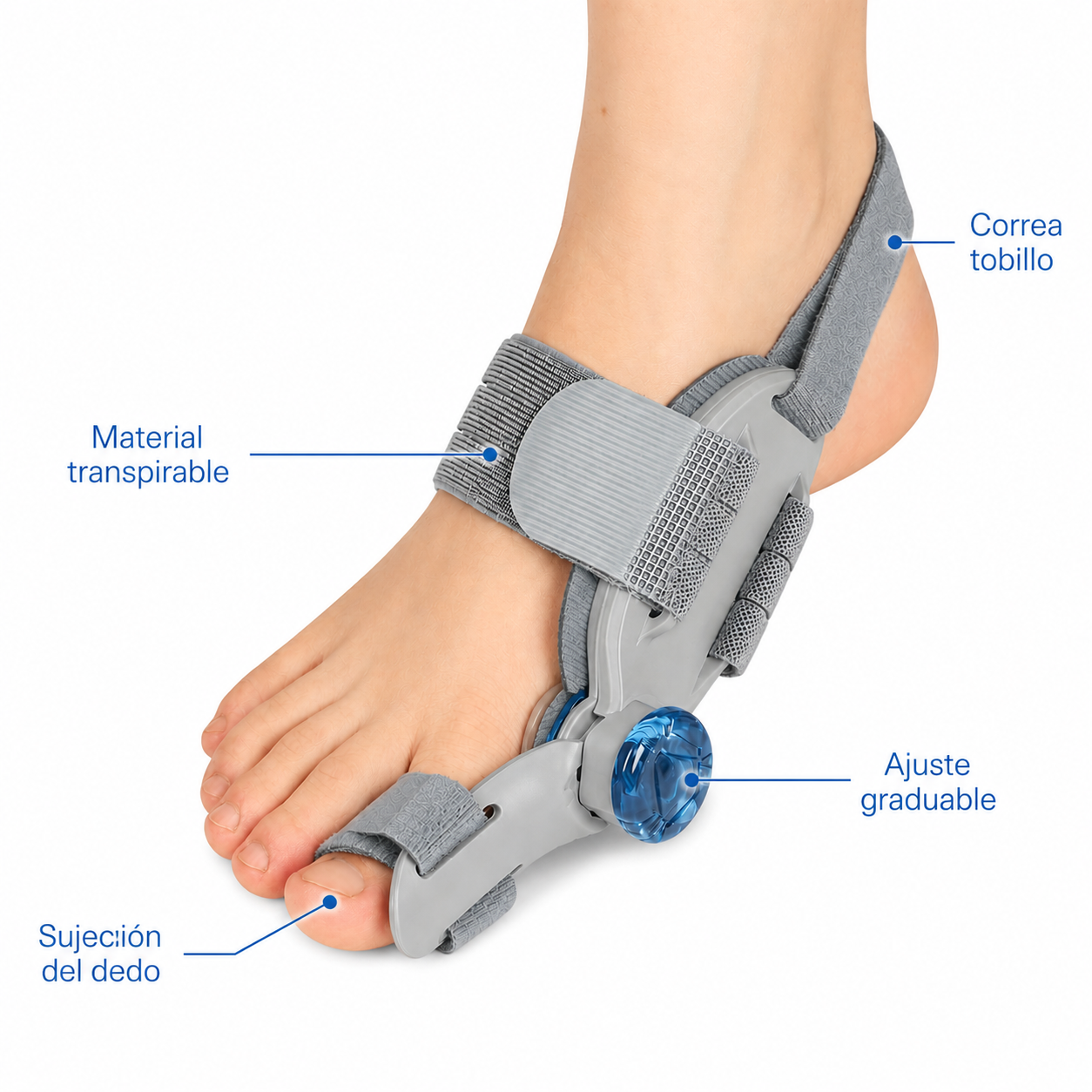 Corrector de juanetes con ajuste graduable | PodoRelief